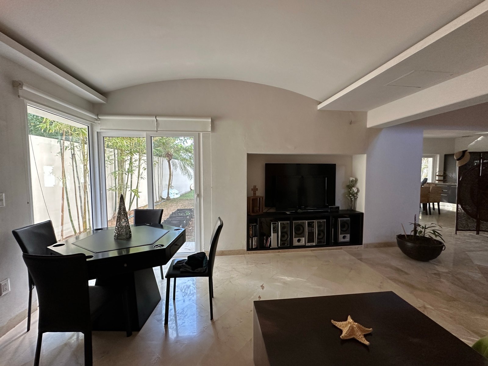 House for sale in Lagos del Sol, Cancun - View from living room sofa toward television
