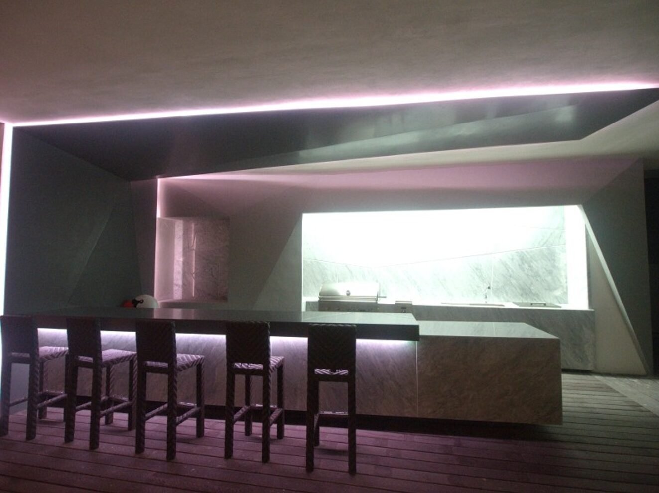 House for sale Isla Dorada Cancun - bar in BBQ area