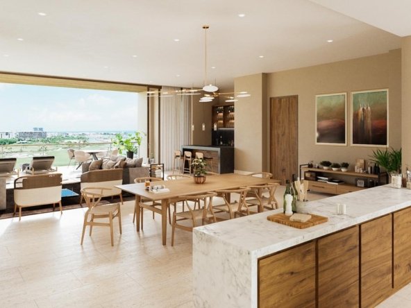 Dining room and balcony