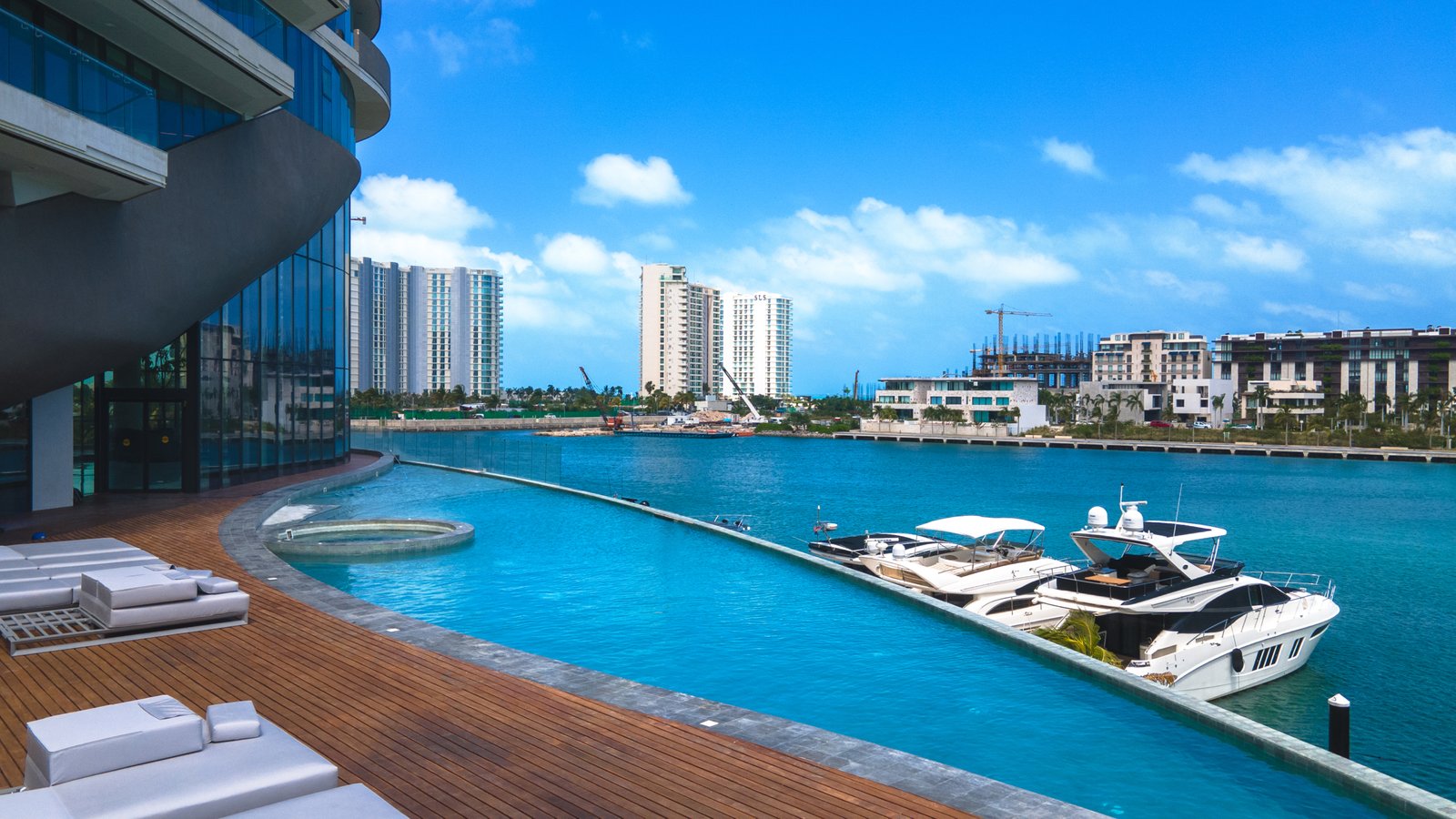 Pool overlooking the Marina
