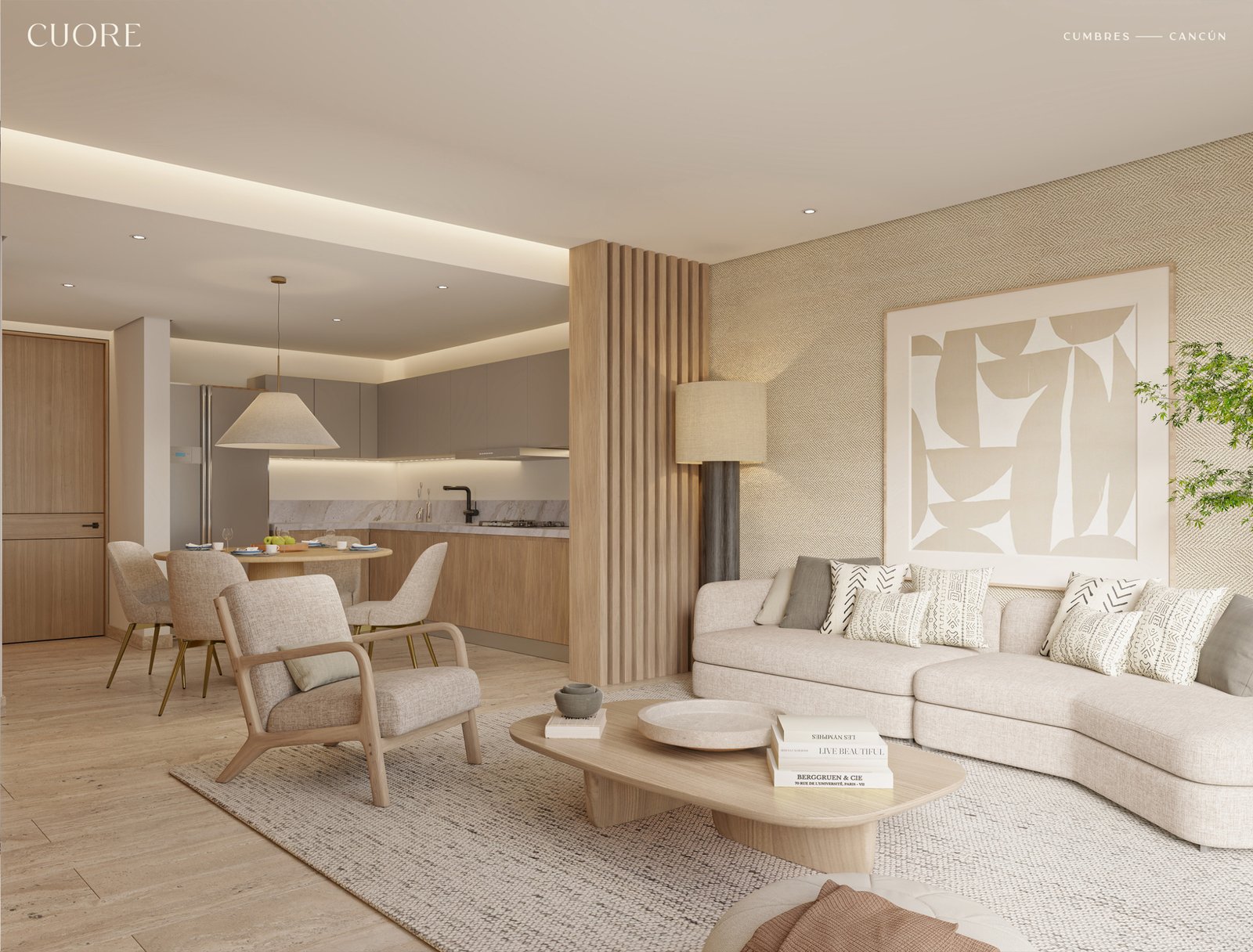 Living Room and Kitchen