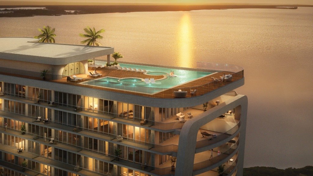 Sunset view from Bay View Grand