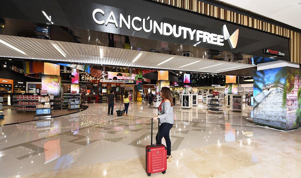 View of the Cancun Duty Free store