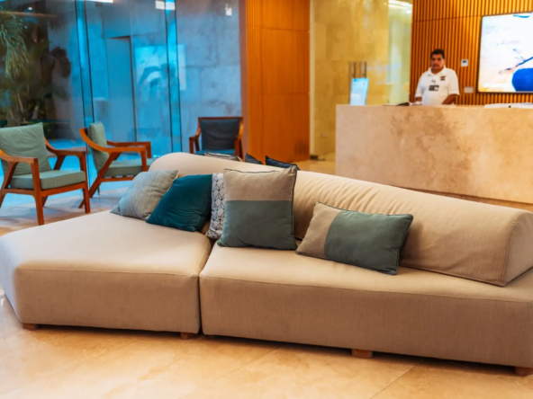 CONDO FOR SALE IN PUERTO CANCUN - ALBA MARINA LOBBY