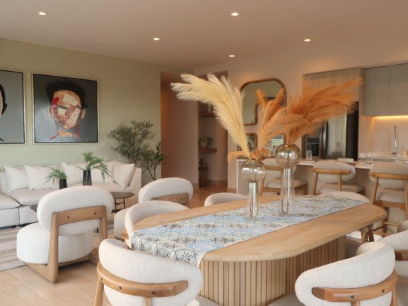 Apartment for sale in Hodela Cancun, living-dining room