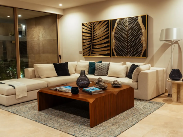 PUERTO CANCUN - APARTMENT FOR SALE ALBA MARINA LIVING ROOM