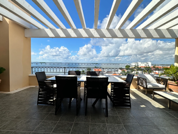 Lagoon-front Condo for Sale, Isla Dorada, Cancun – Terrace