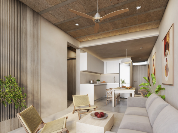 Condos for sale in Erenia Cancun living room