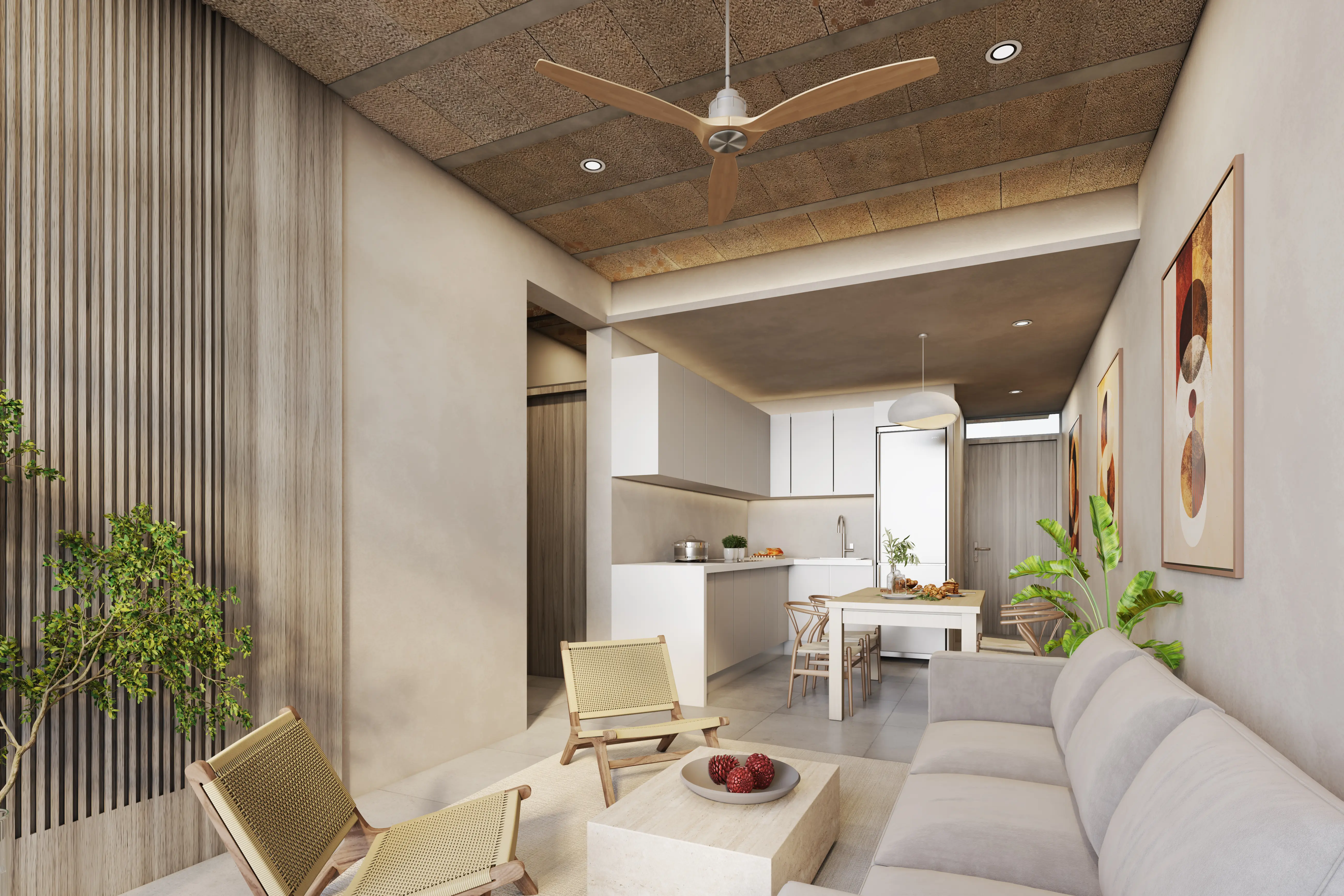 Condos for sale in Erenia Cancun living room