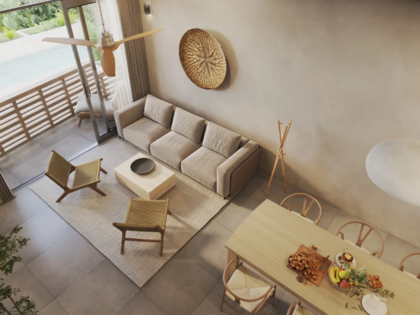 Condos for sale in Erenia Cancun living area