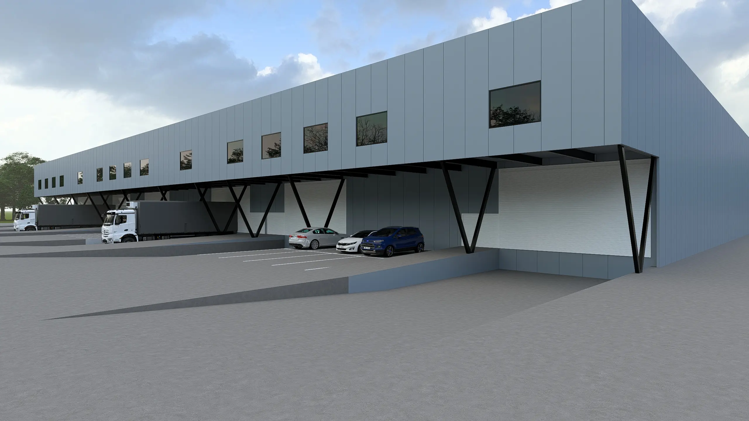 Mezzanine Winery Facade Exterior