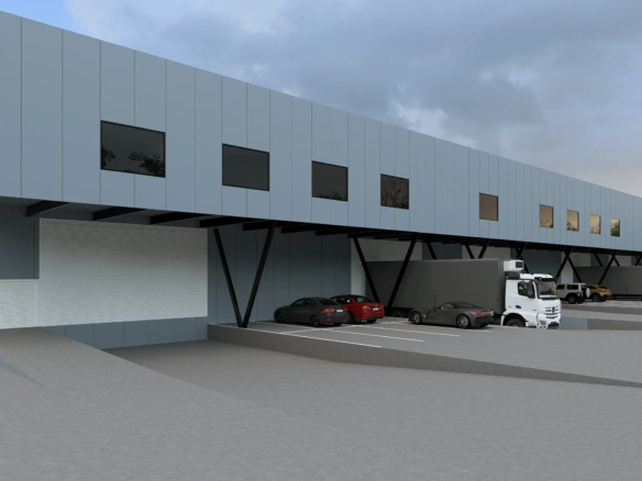 Mezzanine Winery Facade Exterior