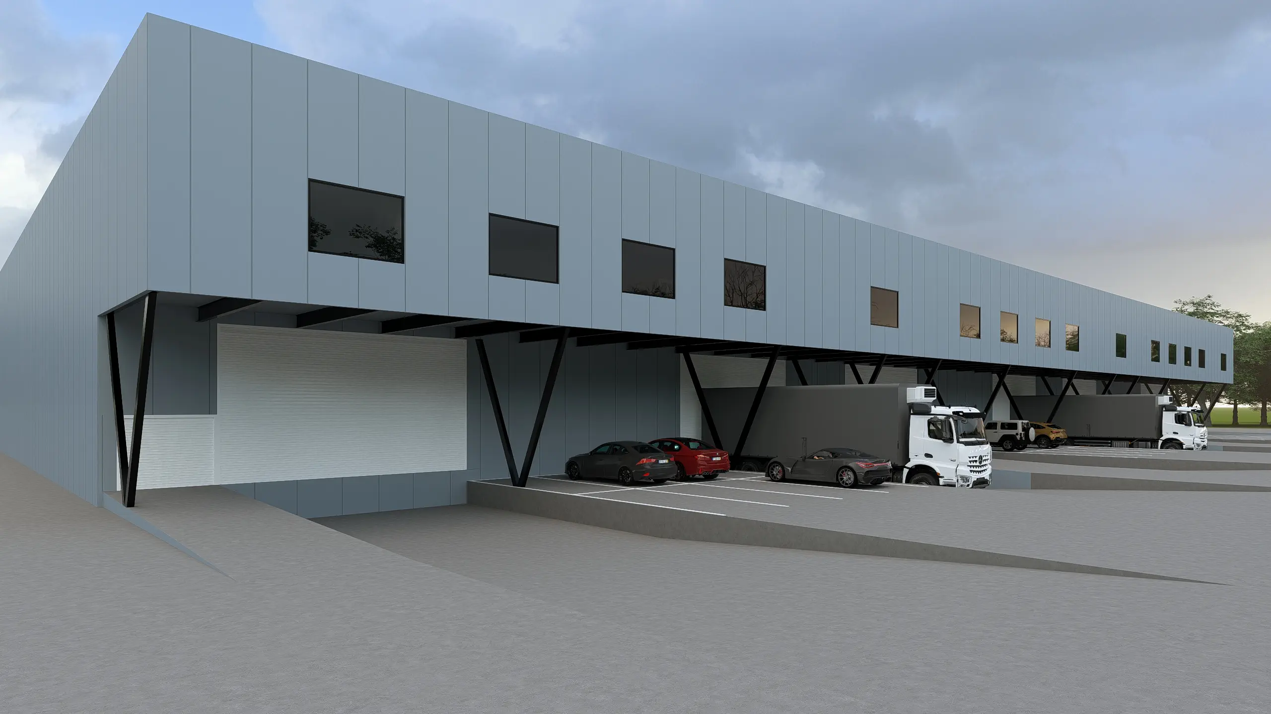 Mezzanine Winery Facade Exterior