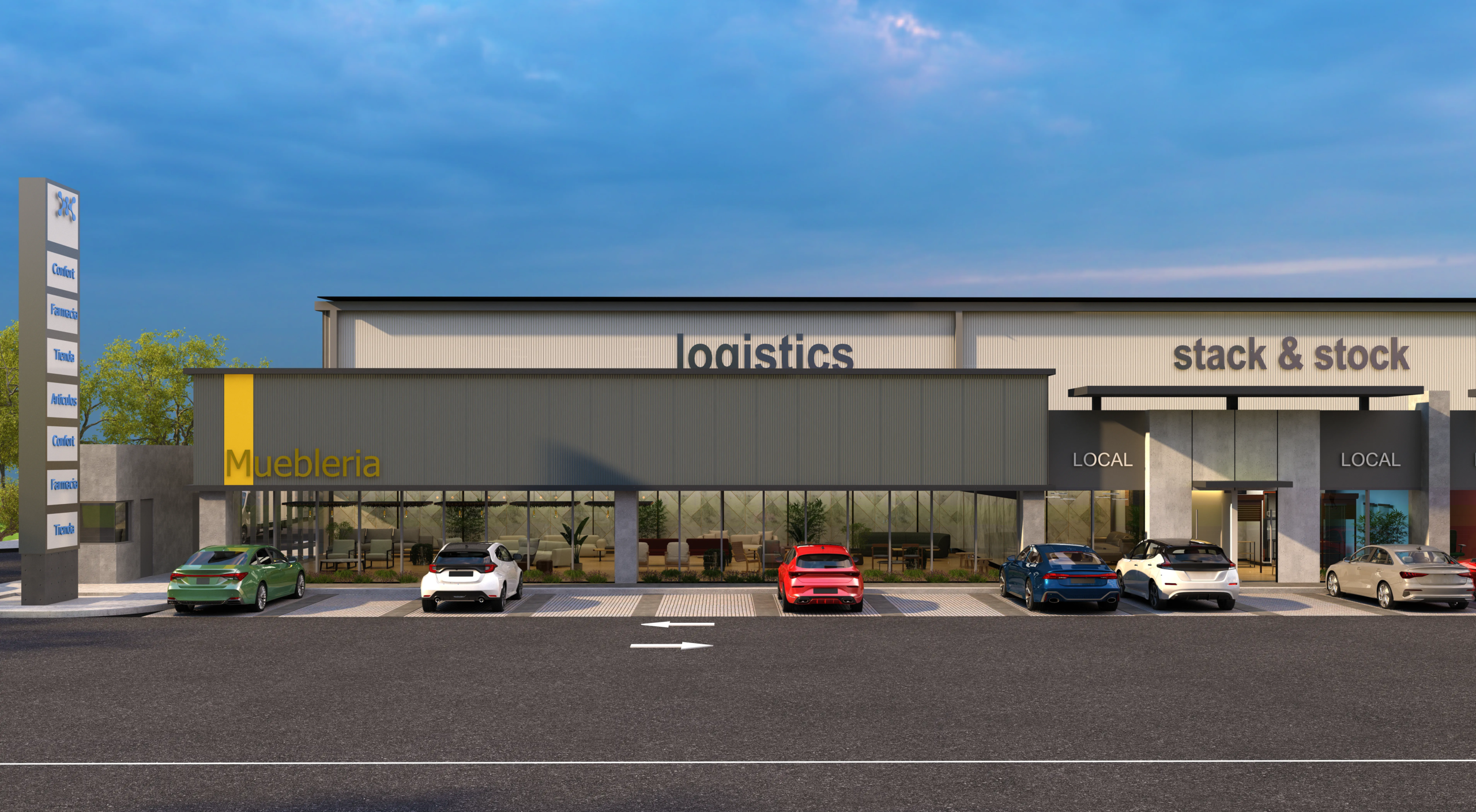 KPARK FACADE ANCHOR 1 with cars